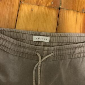Pacsun brown sweatpants with drawstring